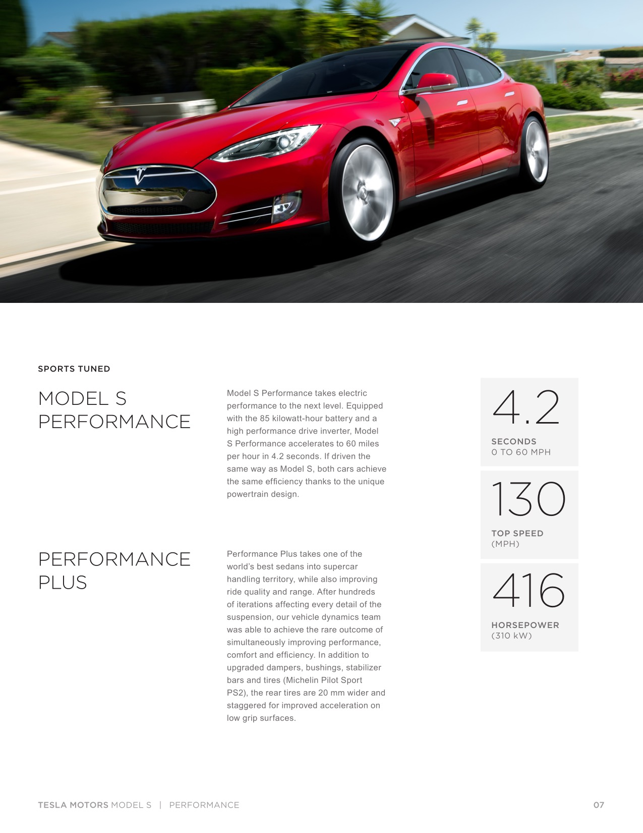 2014 Tesla Model S Brochure Page 12